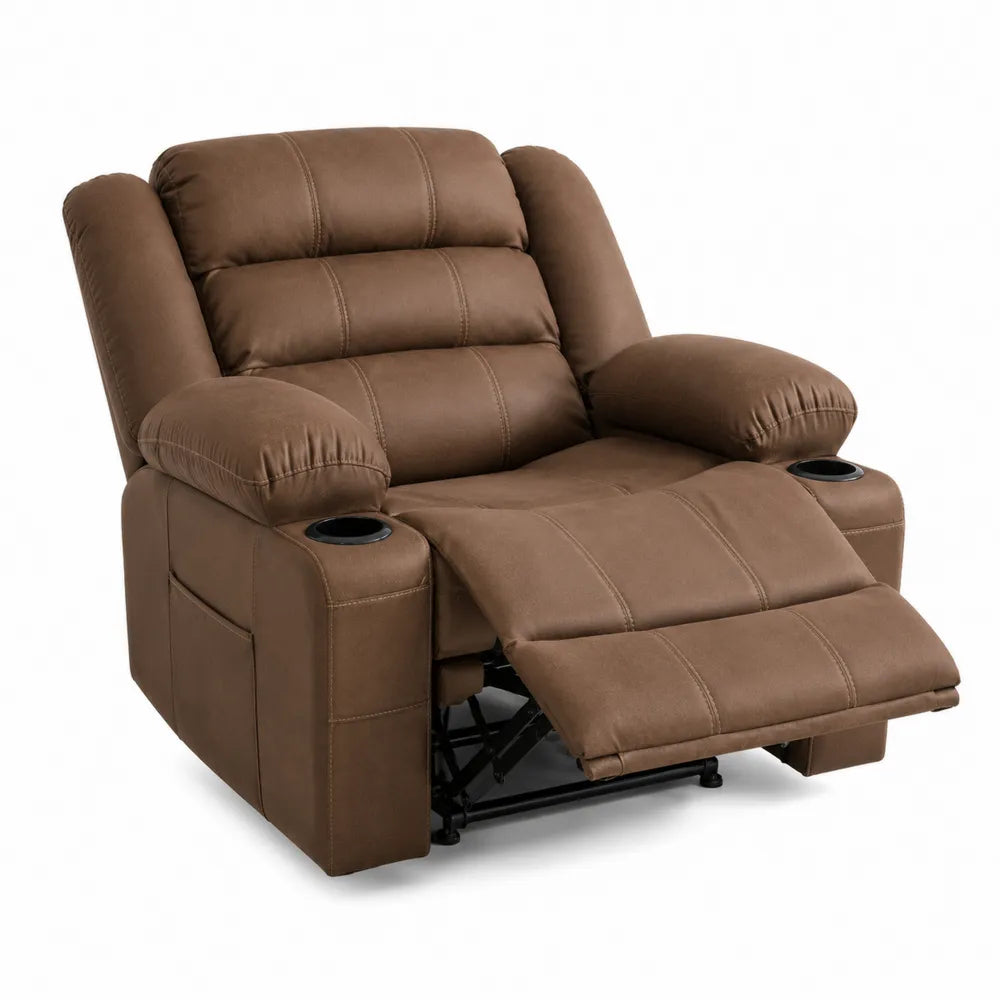Relaxsessel aus Mikrofaser Braun